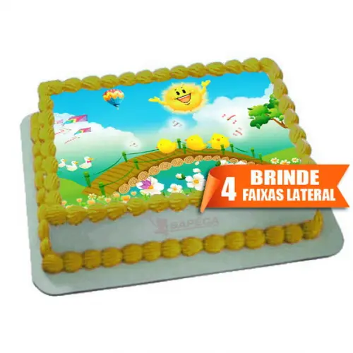 Papel arroz Ponte Jardim Encantado + Brinde Faixas Lateral