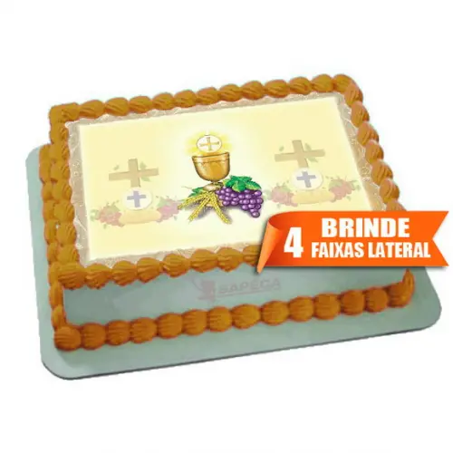 Papel arroz Primeira Comunhão + Brinde Faixas Laterais