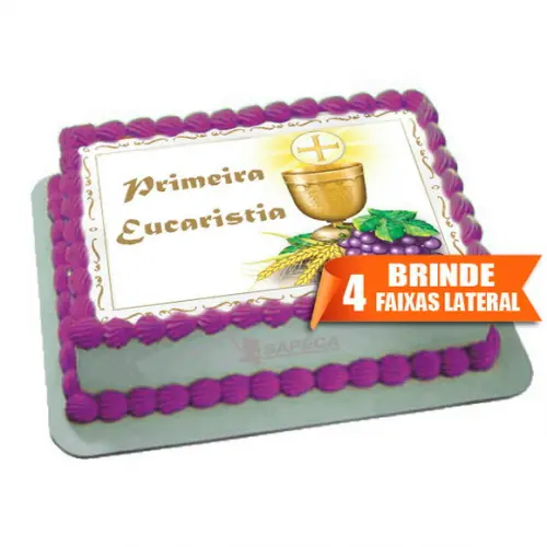 Papel arroz Primeira Eucaristia + Brinde Faixas Laterais
