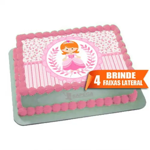 Papel arroz Princesa Realeza + Brinde Faixas Laterais