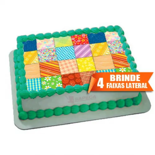 Papel arroz Retalhos Tecidos + Brinde Faixas Laterais