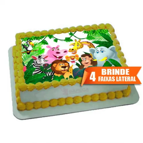 Papel arroz Safari + Brinde Faixas Laterais