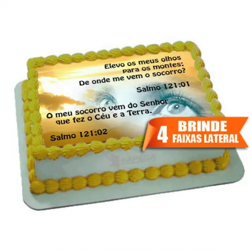 Papel arroz Salmos Bíblia + Brinde Faixas Laterais