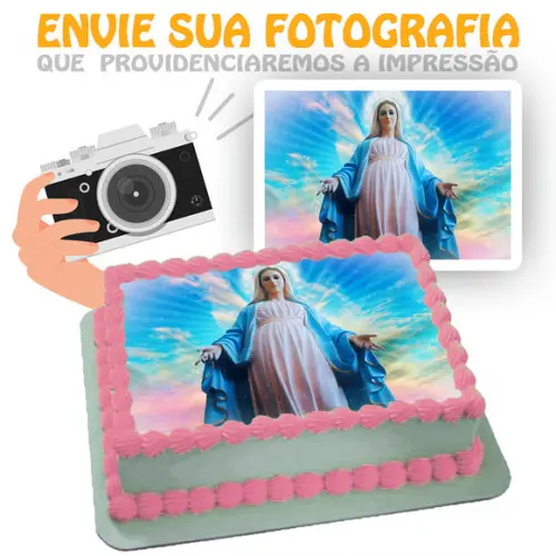 Papel Arroz Santa Religioso Envie Sua Fotografia Bela