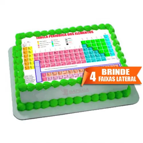 Papel arroz Tabela Periodica + Brinde Faixas Laterais