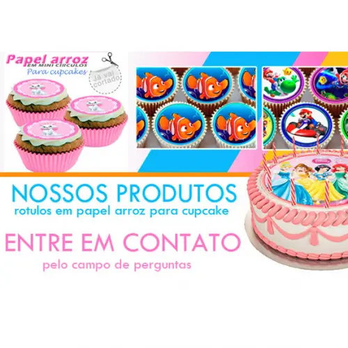Papel arroz Video Game + Brinde Faixas Laterais