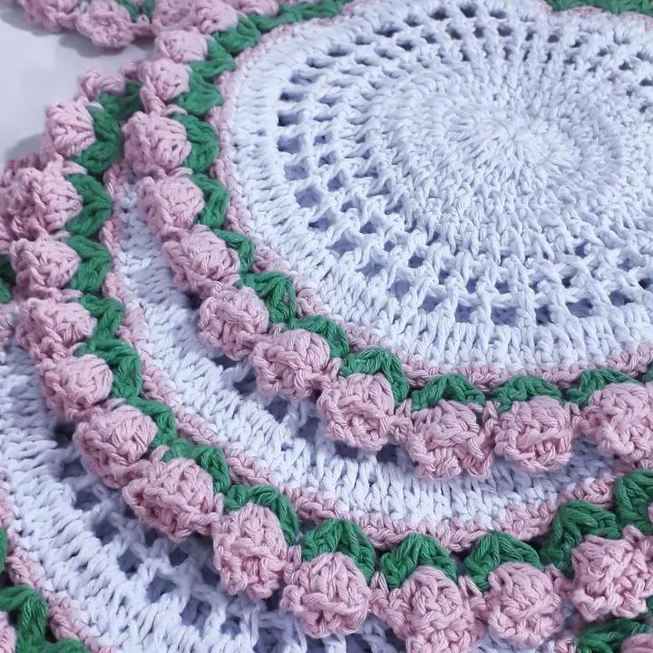 souplast tulipas em crochê