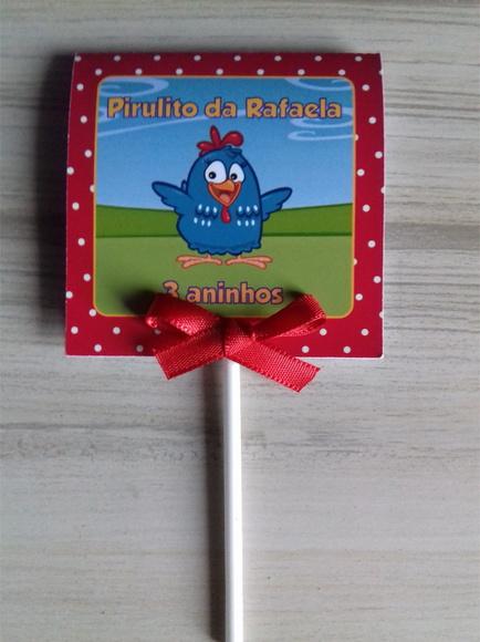 Capa p/ Pirulito Galinha Pintadinha