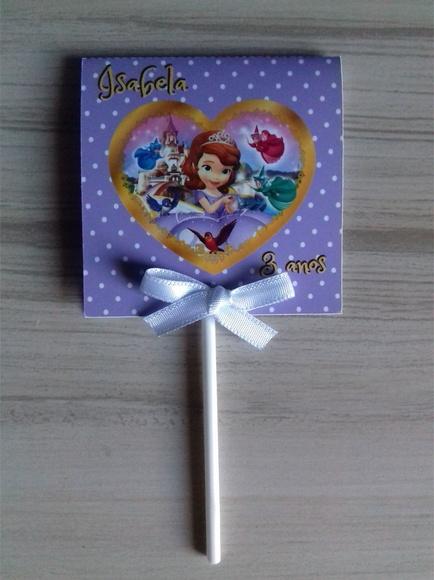 Capa p/ Pirulito Princesa Sofia