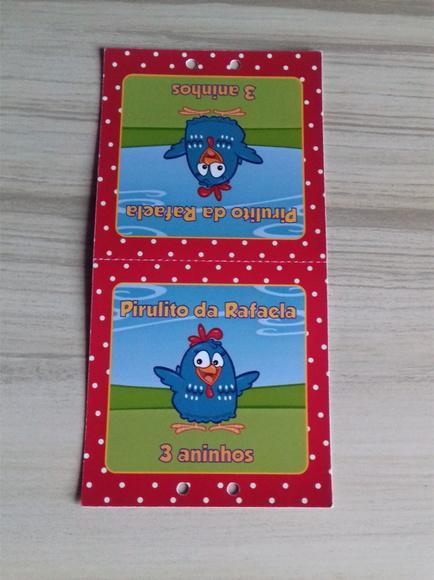 Capa p/ Pirulito Galinha Pintadinha