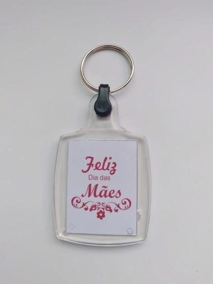 Chaveiro de Acrílico Personalizado Dia das Mães