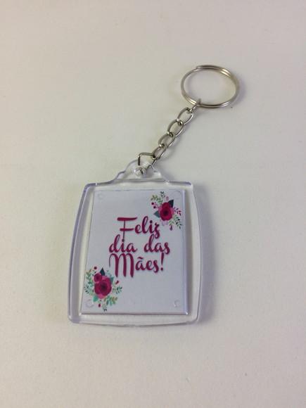 Chaveiro de Acrílico Personalizado Dia das Mães