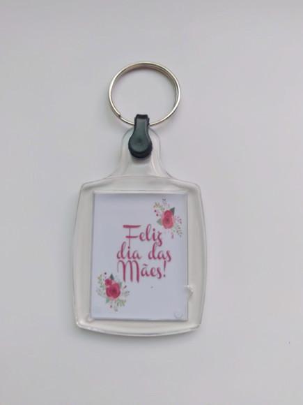 Chaveiro de Acrílico Personalizado Dia das Mães