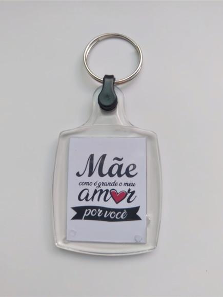 Chaveiro de Acrílico Personalizado Dia das Mães