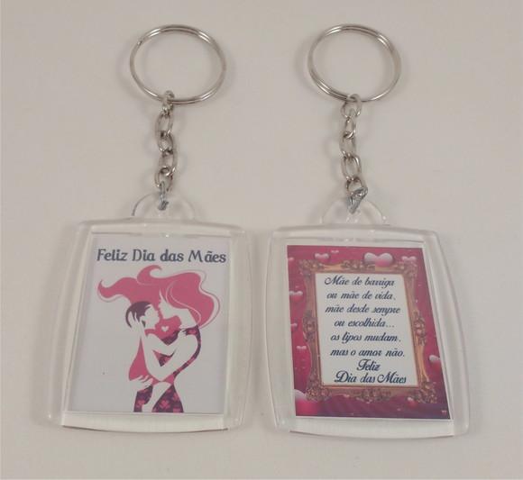 Chaveiro de Acrílico Personalizado Dia das Mães