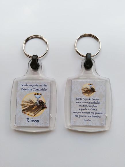 Chaveiro de Acrílico Personalizado Primeira Comunhão