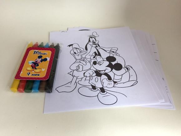 Kit Colorir Personalizado Mickey