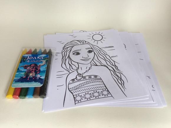 Kit Colorir Personalizado Moana