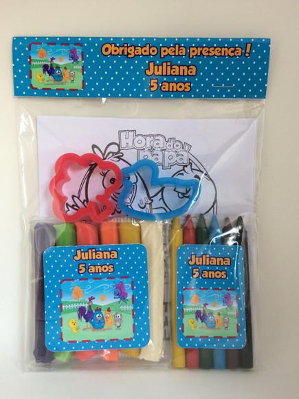 Kit Massinha, Giz de Cera e Desenhos Galinha Pintadinha