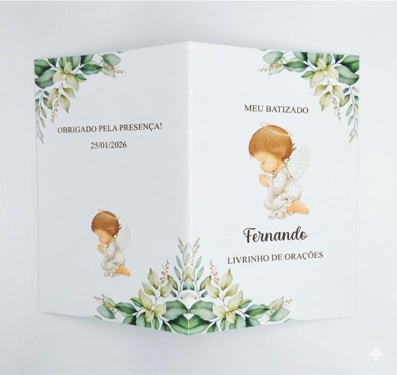 Lembrancinha Batizado - Livrinho de Orações Personalizado