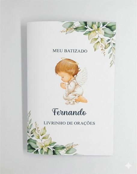 Lembrancinha Batizado - Livrinho de Orações Personalizado