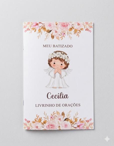 Lembrancinha Batizado - Livrinho de Orações Personalizado