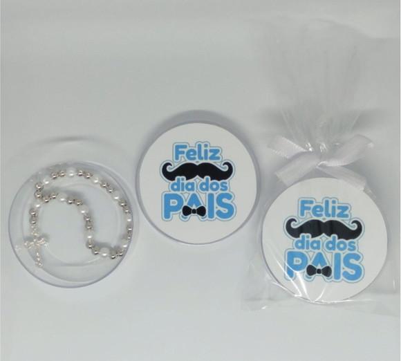 Lembrancinha Dia dos Pais Latinha com Mini Terço