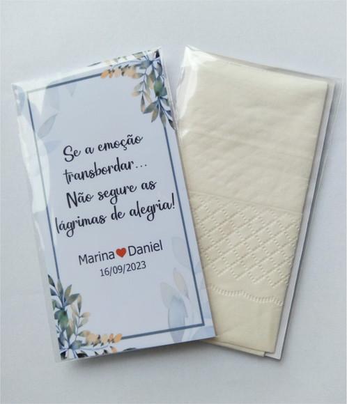 Lencinho Lágrimas de Alegria Personalizado
