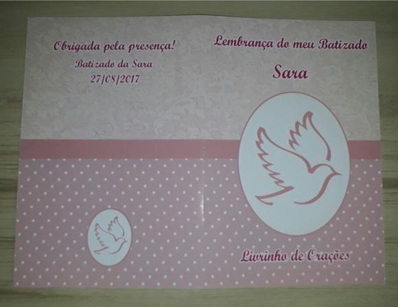 Livrinho de Orações Batizado Menina