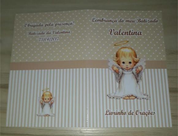 Livrinho de Orações Batizado Menina