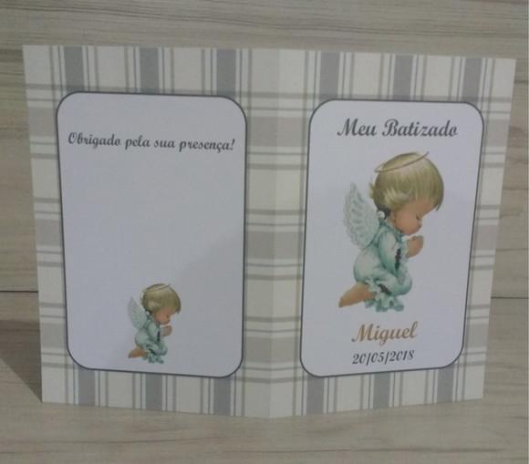 Livrinho de Orações Batizado Menino