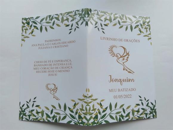 Livrinho de Orações Personalizado Batizado