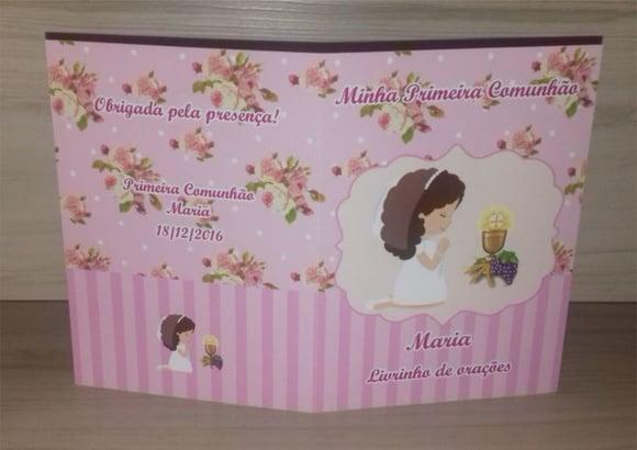 Livrinho de Orações Primeira Comunhão Menina