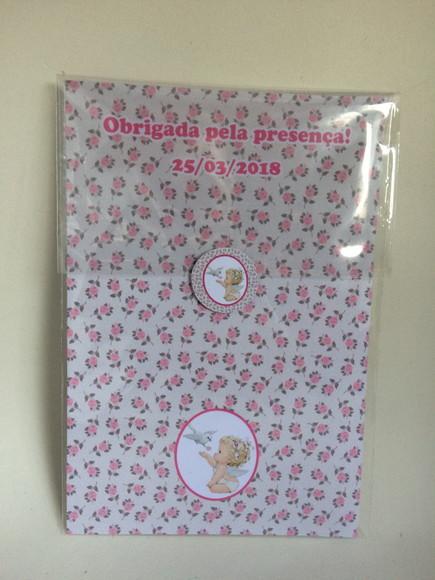 Mini Bíblia com Mini Terço Batizado Menina