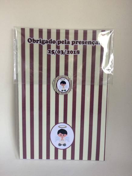 Mini Bíblia Personalizada Batizado Menino
