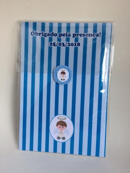 Mini Bíblia Personalizada Batizado Menino