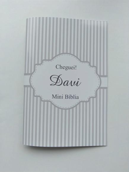 Mini Bíblia Personalizada Nascimento