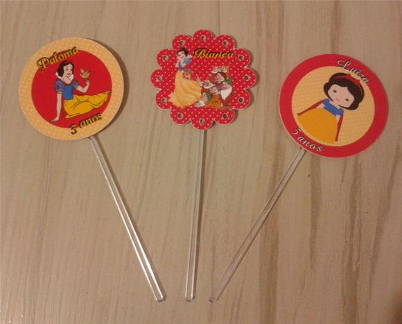 Topper para Doces Branca de Neve