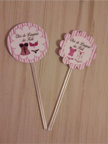 Topper para Doces Chá de Lingerie