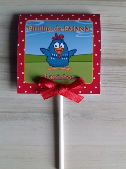 Capa p/ Pirulito Galinha Pintadinha