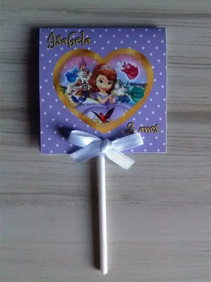 Capa p/ Pirulito Princesa Sofia