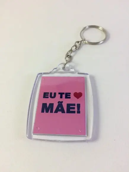 Chaveiro de Acrílico Personalizado Dia das Mães