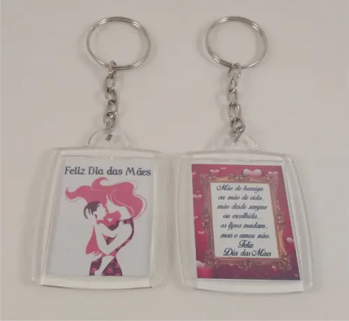 Chaveiro de Acrílico Personalizado Dia das Mães