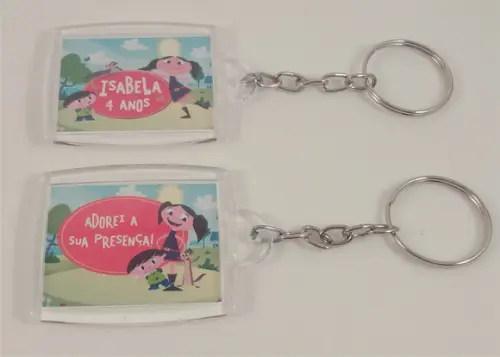 Chaveiro de Acrílico Personalizado Festa o Show da Luna