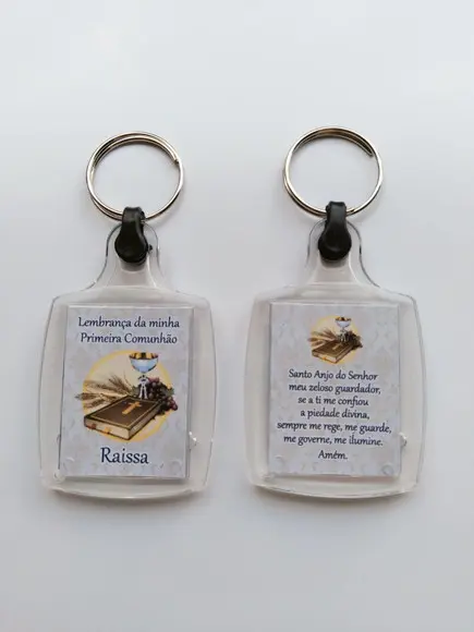 Chaveiro de Acrílico Personalizado Primeira Comunhão
