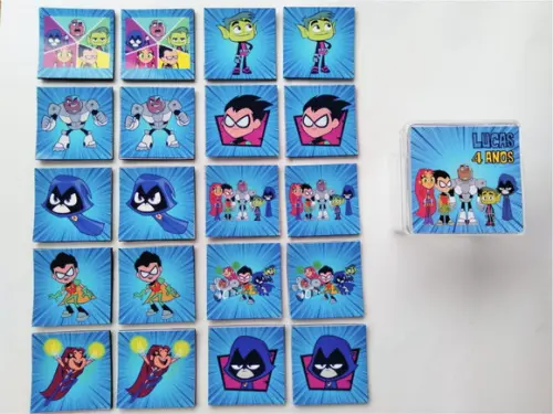Jogo da Memória Personalizado Jovens Titãs