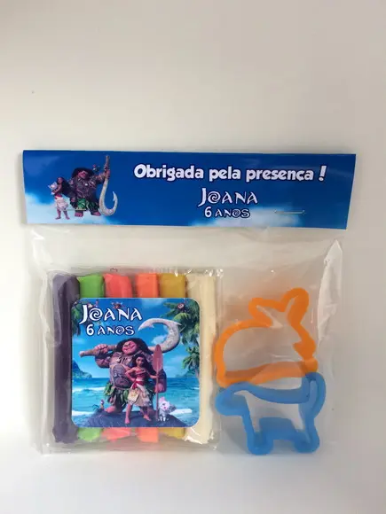 Kit Massinha + Moldes Personalizado Moana