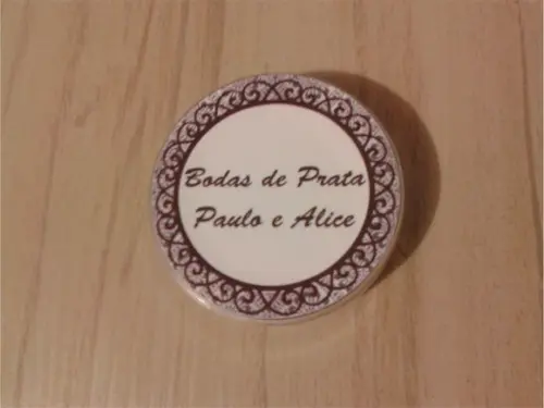 Latinha com Mini Terço - Bodas de Prata
