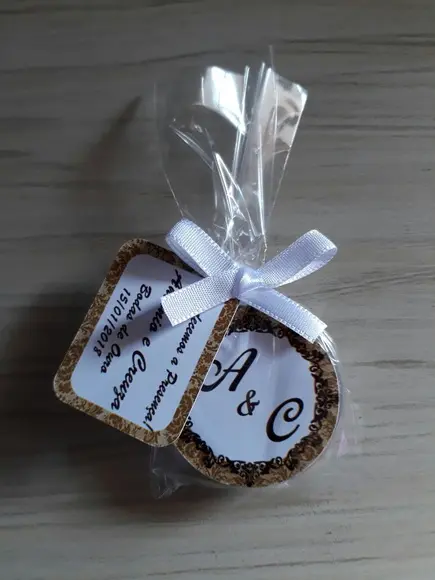 Latinha com Mini Terço - Bodas de Ouro