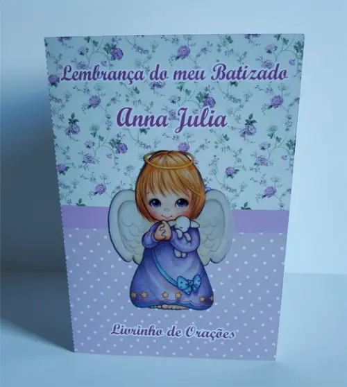 Lembrancinha Batizado - Livrinho de Orações Personalizado